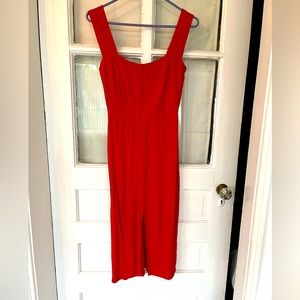 Reformation Fitted Dress with Front Slit